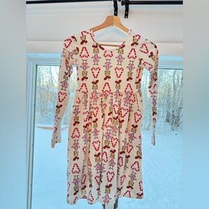 Hanna Andersson organic Grinch line girls dress sz140 US10, Cindy Lou Who